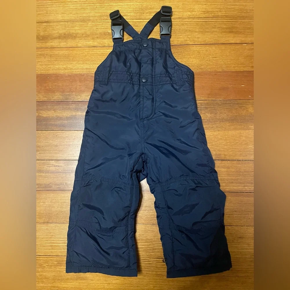 GAP Navy Puffer Jacket with Navy Snow Overalls Size 18-24 Months